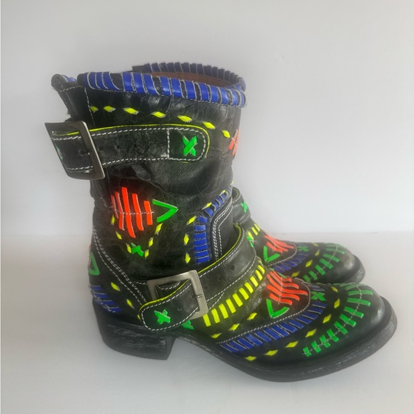 Women’s Old Gringo Hand Crafted Leather Boots Sz 7 - Picture 3 of 9